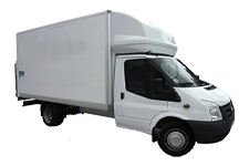 Car Hire Canary Wharf - Ford Luton Box Tail Lift - Van hire Canary wharf