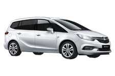 Car Hire Canary Wharf - Vauxhall Zafira 5 + 2 - Minibus hire Canary wharf